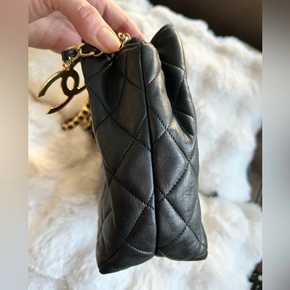 Vintage Chanel 24k Gold Zip Tote - Picture 7 of 15